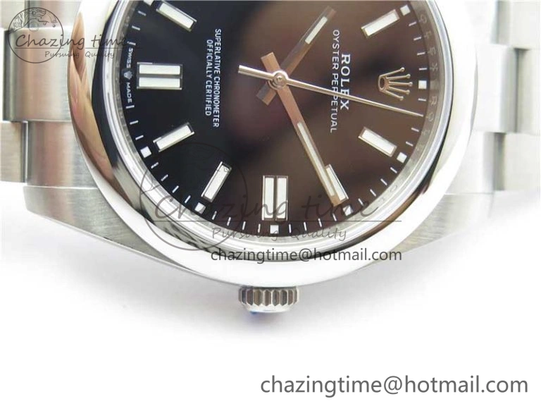Oyster Perpetual 41mm 124300 EWF Best Edition Black Dial on SS Bracelet A Comfortable 2860