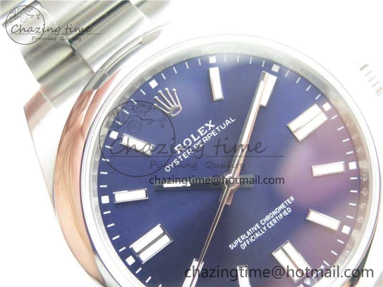 Durable Oyster Perpetual 41mm 124300 EWF Best Edition Deep Blue Dial on SS Bracelet A 2854