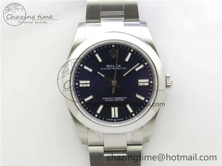 Durable Oyster Perpetual 41mm 124300 EWF Best Edition Deep Blue Dial on SS Bracelet A 2854
