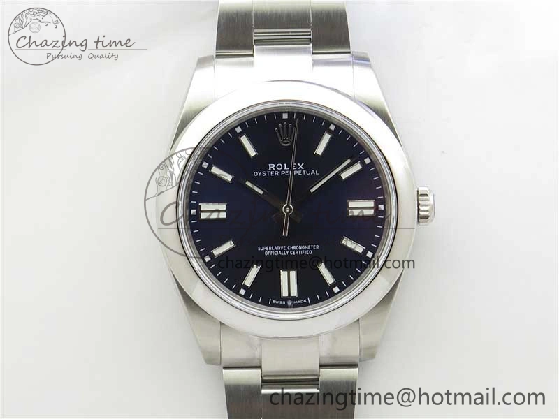 Durable Oyster Perpetual 41mm 124300 EWF Best Edition Deep Blue Dial on SS Bracelet A 2854