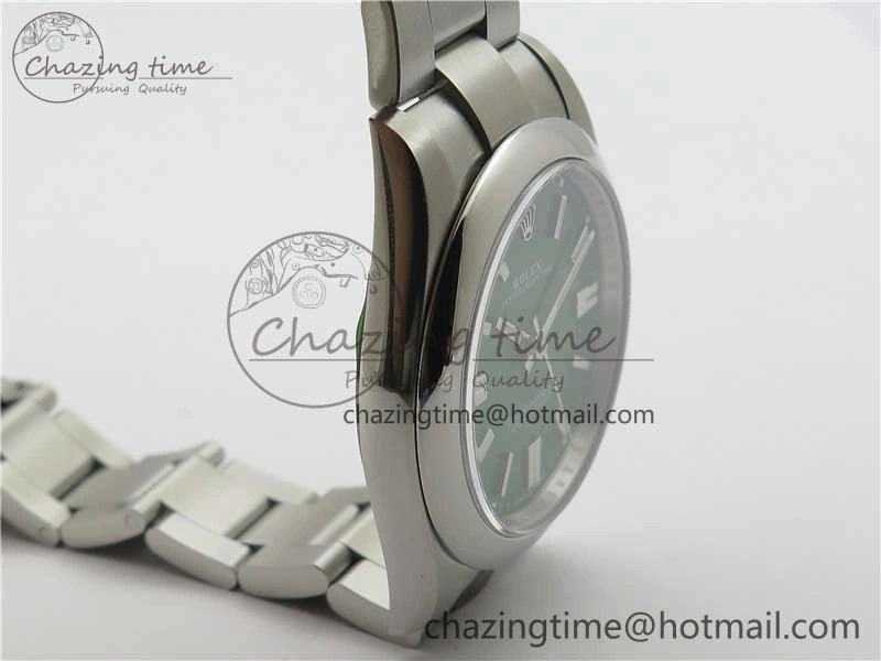 Unique Oyster Perpetual 41mm 124300 EWF Best Edition Green Dial on SS Bracelet A 2853