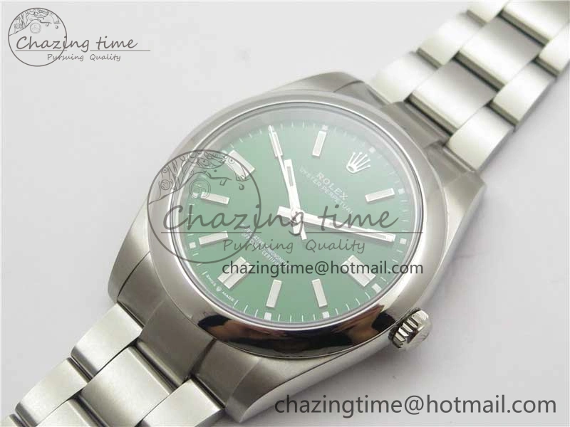 Unique Oyster Perpetual 41mm 124300 EWF Best Edition Green Dial on SS Bracelet A 2853