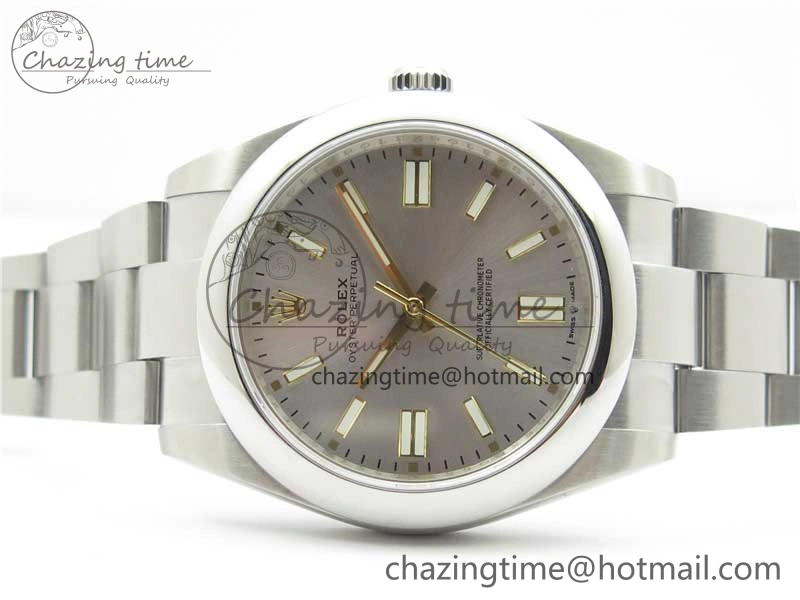 Stretchable Oyster Perpetual 41mm 124300 EWF Best Edition Silver Dial on SS Bracelet A 2852