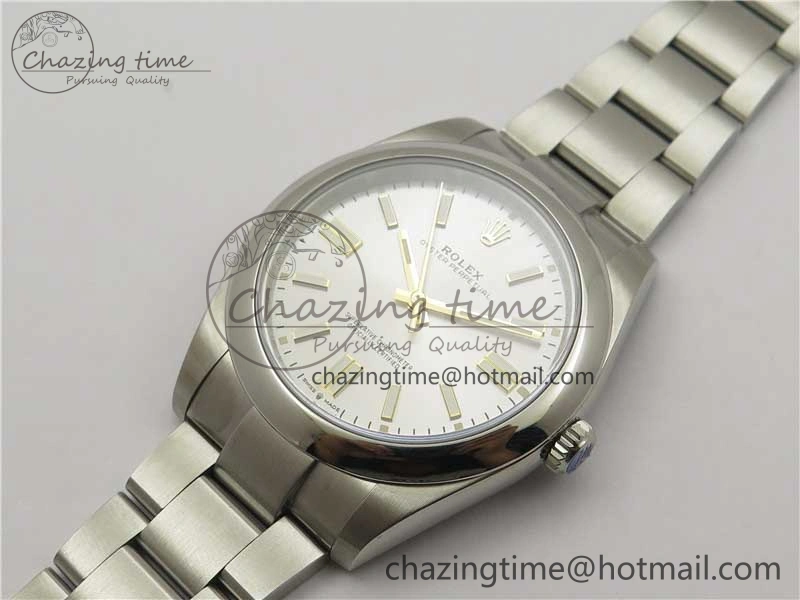 Stretchable Oyster Perpetual 41mm 124300 EWF Best Edition Silver Dial on SS Bracelet A 2852