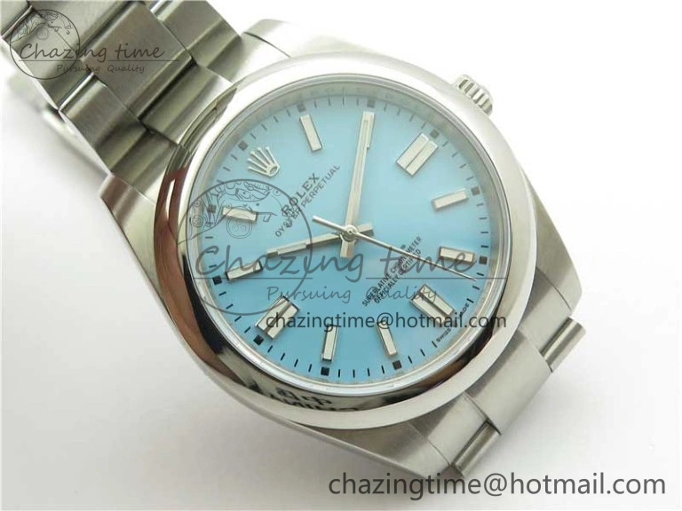 Oyster Perpetual 41mm 124300 EWF Best Edition Tiffany Blue Dial on SS Bracelet A MoistureWicking 2851