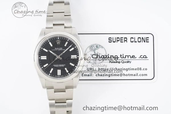 Oyster Perpetual 41mm 124300 KING 1:1 Best Edition 904L Steel Black Dial on SS Bracelet VR SportInspired 2082