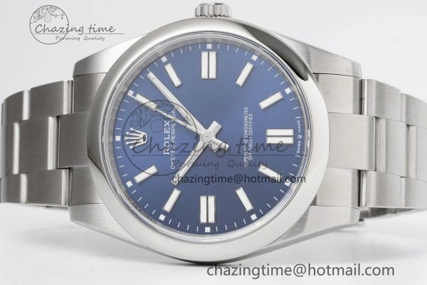 Oyster Perpetual 41mm 124300 KING 1:1 Best Edition 904L Steel Blue Dial on SS Bracelet VR Snug 2081