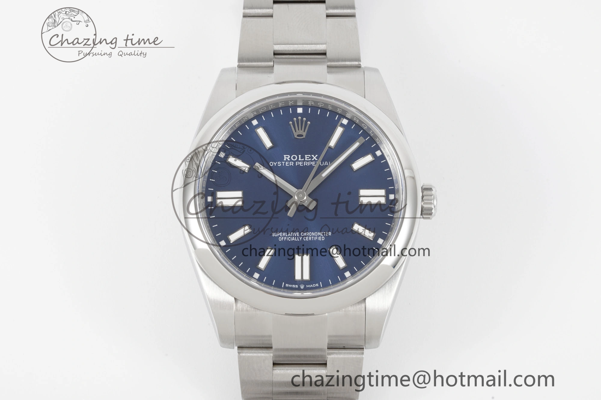 Oyster Perpetual 41mm 124300 KING 1:1 Best Edition 904L Steel Blue Dial on SS Bracelet VR Snug 2081