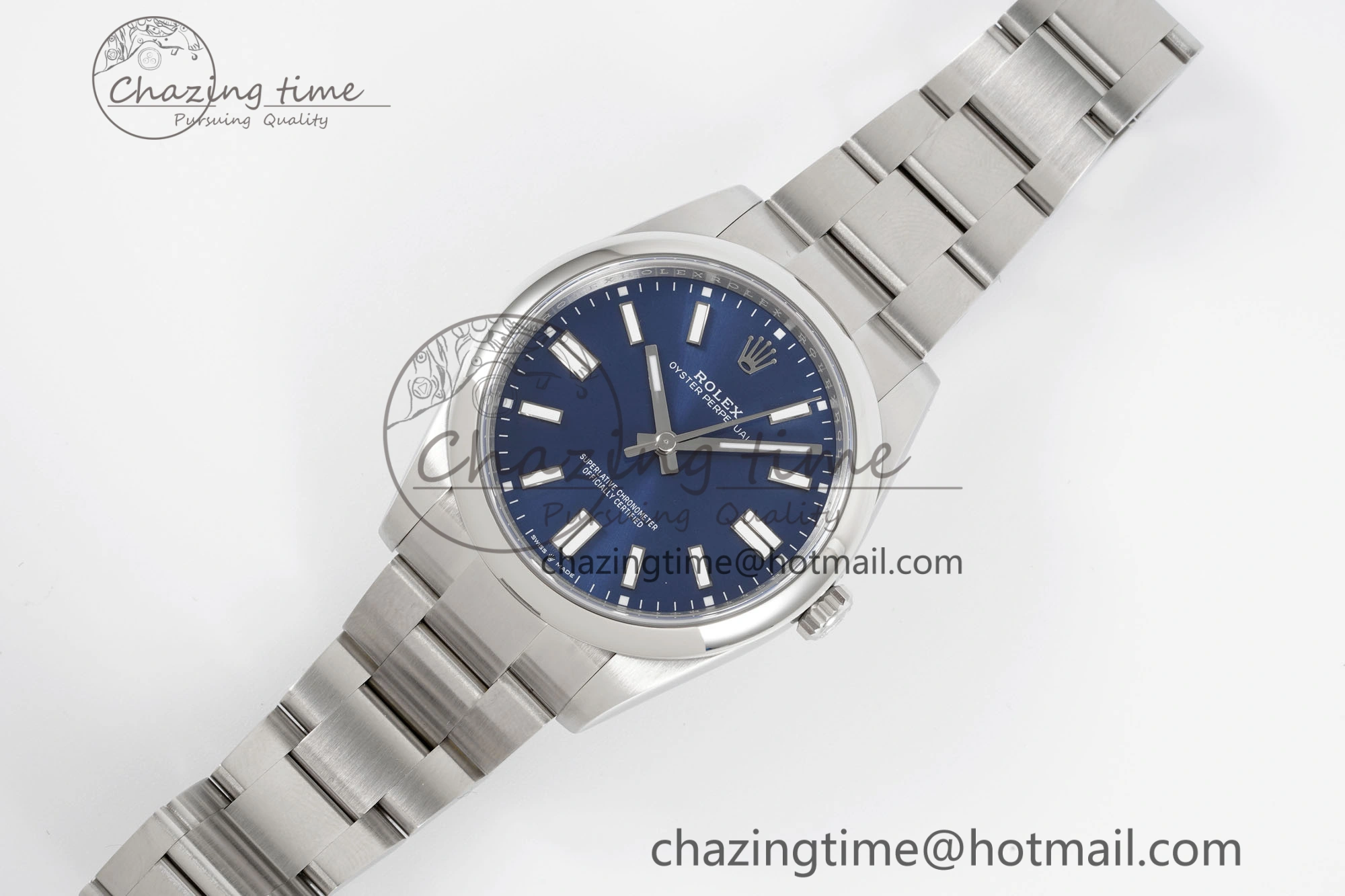 Oyster Perpetual 41mm 124300 KING 1:1 Best Edition 904L Steel Blue Dial on SS Bracelet VR Snug 2081