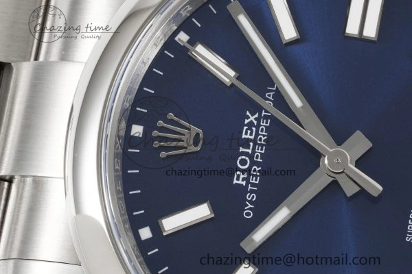 Oyster Perpetual 41mm 124300 KING 1:1 Best Edition 904L Steel Blue Dial on SS Bracelet VR Snug 2081