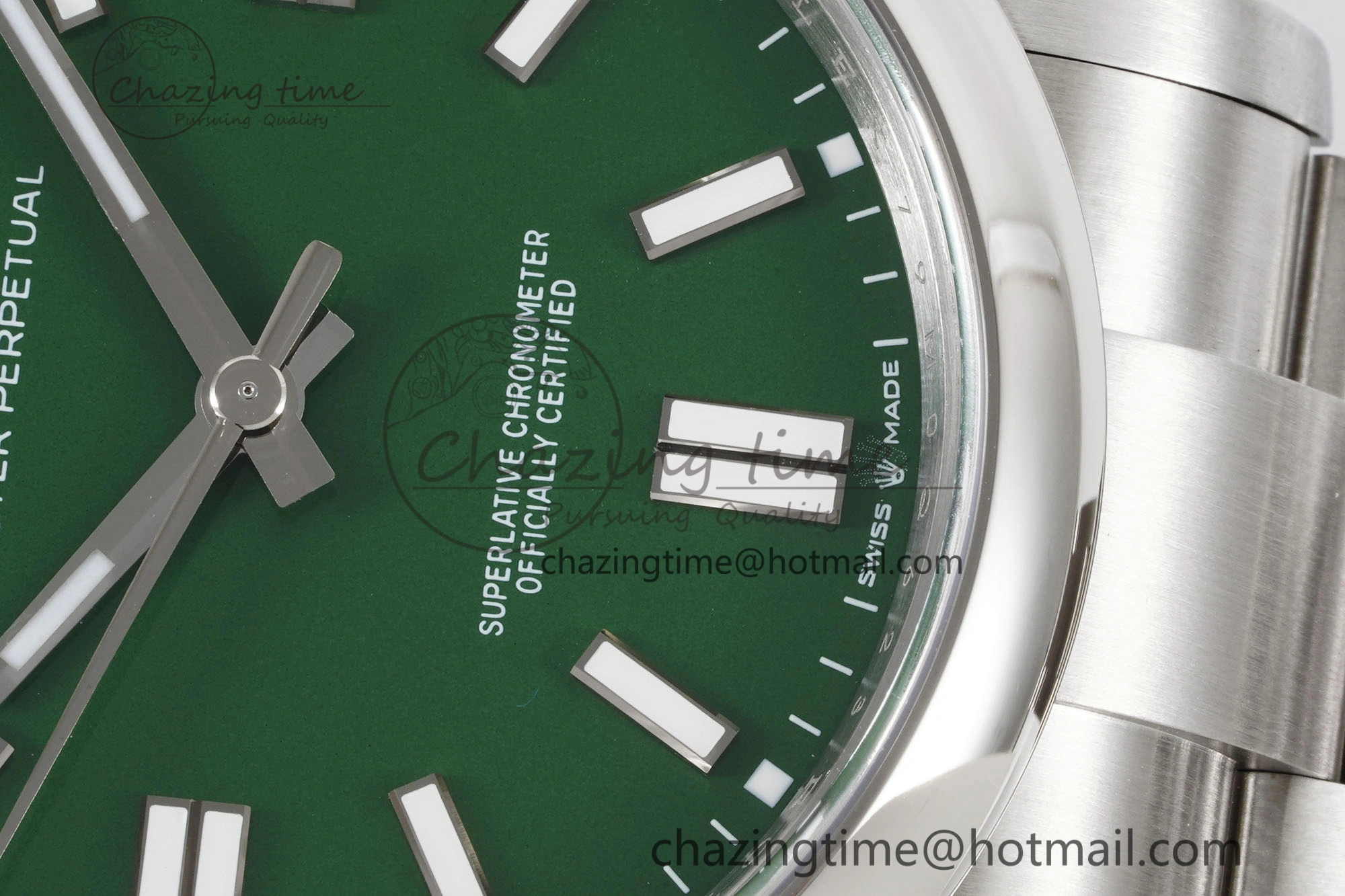 Oyster Perpetual 41mm 124300 KING 1:1 Best Edition 904L Steel Green Dial on SS Bracelet VR Thermal 2077