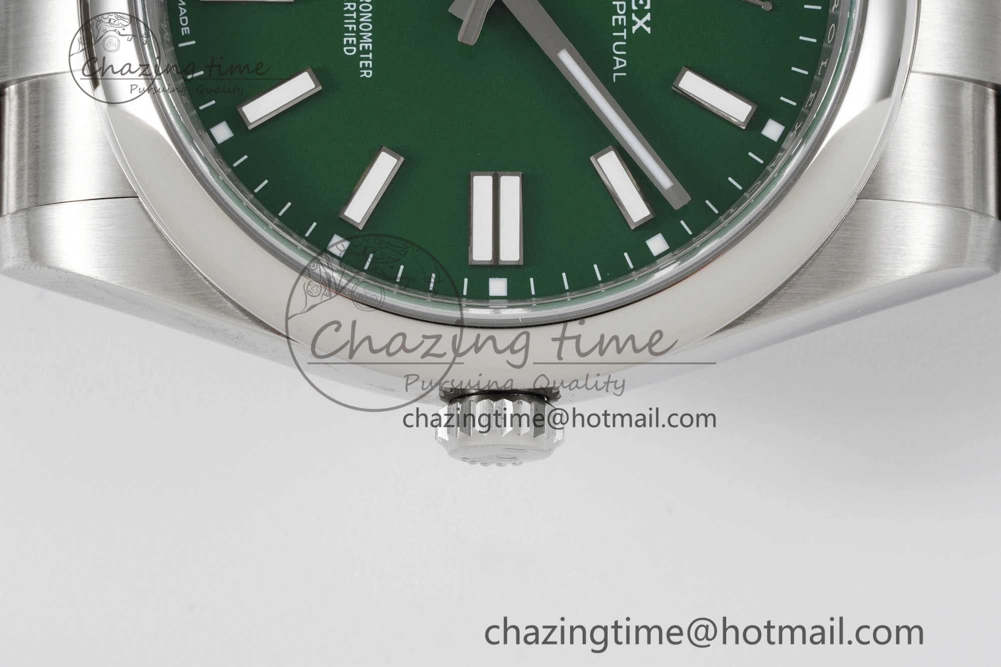 Oyster Perpetual 41mm 124300 KING 1:1 Best Edition 904L Steel Green Dial on SS Bracelet VR Thermal 2077