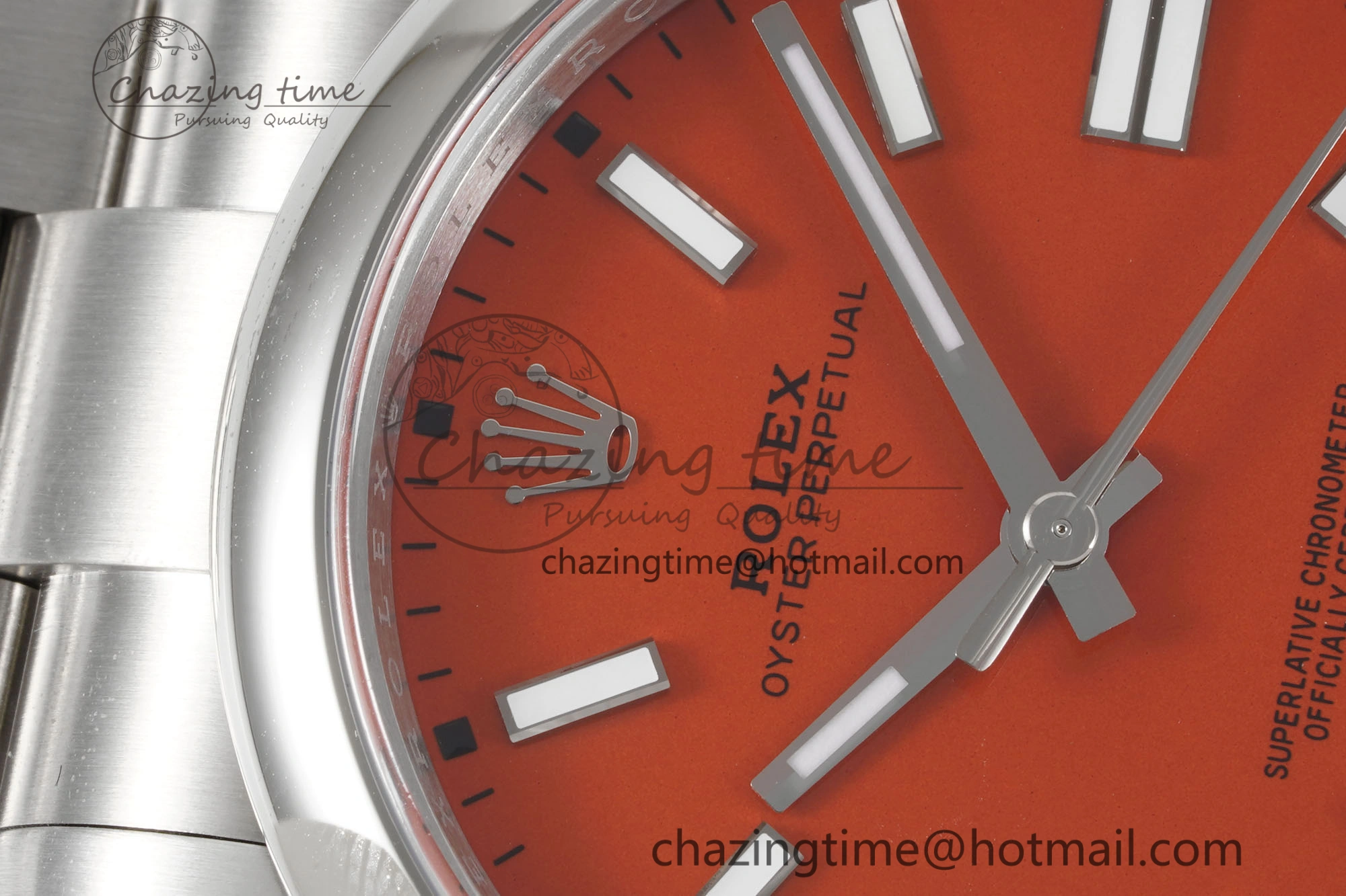 Oyster Perpetual 41mm 124300 KING 1:1 Best Edition 904L Steel Red Dial on SS Bracelet VR Vibrant 2079