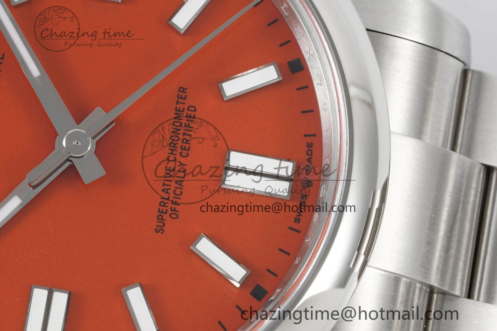Oyster Perpetual 41mm 124300 KING 1:1 Best Edition 904L Steel Red Dial on SS Bracelet VR Vibrant 2079