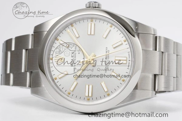 HighQuality Oyster Perpetual 41mm 124300 KING 1:1 Best Edition 904L Steel Silver Dial on SS Bracelet VR 2080