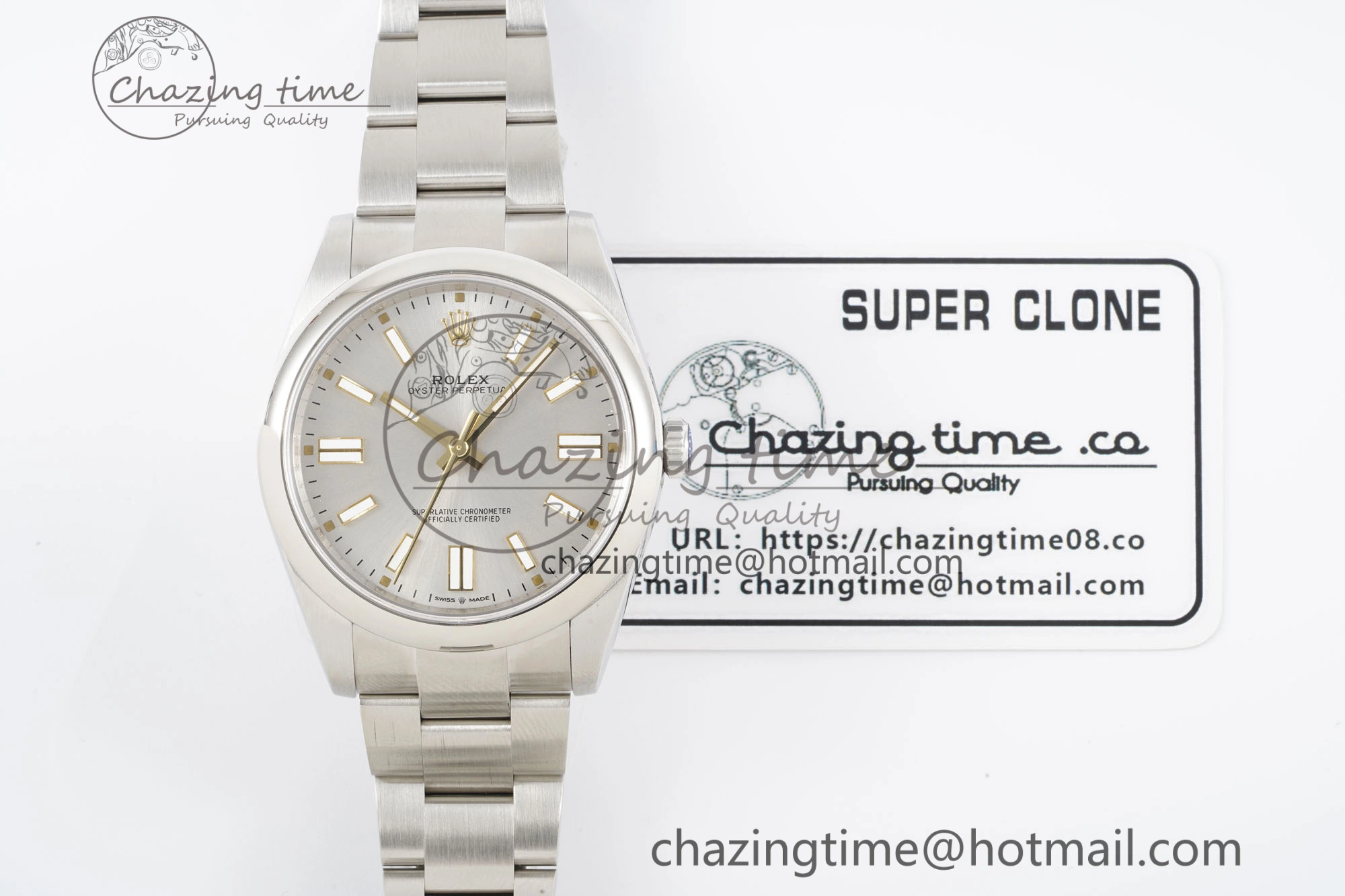 HighQuality Oyster Perpetual 41mm 124300 KING 1:1 Best Edition 904L Steel Silver Dial on SS Bracelet VR 2080