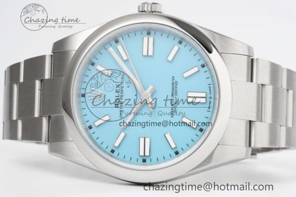 Snug Oyster Perpetual 41mm 124300 KING 1:1 Best Edition 904L Steel Tiffany Blue Dial on SS Bracelet VR 2078