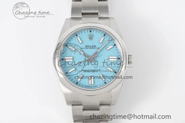 Snug Oyster Perpetual 41mm 124300 KING 1:1 Best Edition 904L Steel Tiffany Blue Dial on SS Bracelet VR 2078