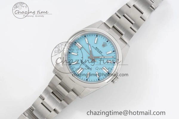 Snug Oyster Perpetual 41mm 124300 KING 1:1 Best Edition 904L Steel Tiffany Blue Dial on SS Bracelet VR 2078
