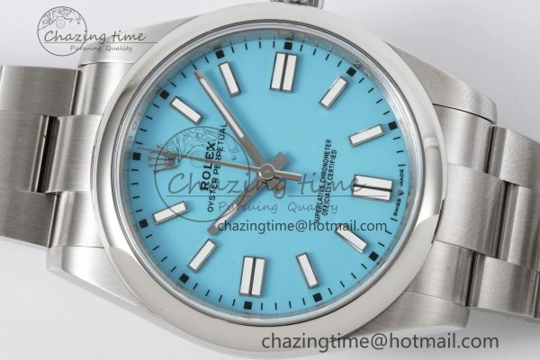 Snug Oyster Perpetual 41mm 124300 KING 1:1 Best Edition 904L Steel Tiffany Blue Dial on SS Bracelet VR 2078