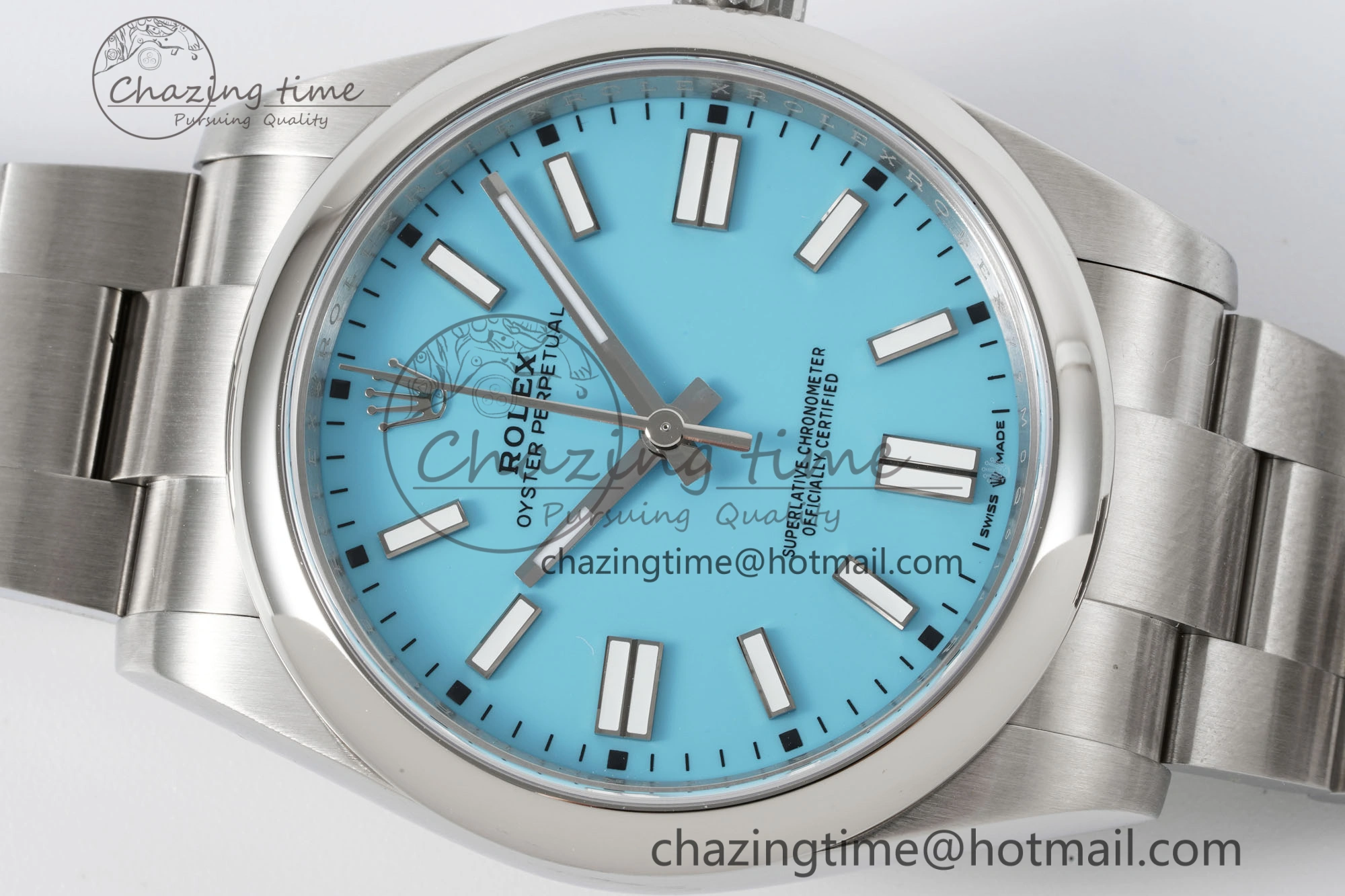 Snug Oyster Perpetual 41mm 124300 KING 1:1 Best Edition 904L Steel Tiffany Blue Dial on SS Bracelet VR 2078