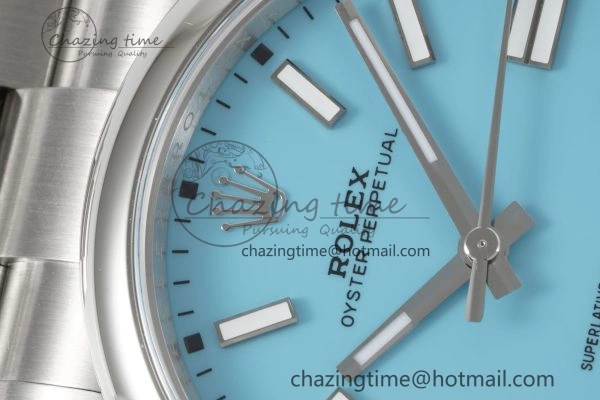 Snug Oyster Perpetual 41mm 124300 KING 1:1 Best Edition 904L Steel Tiffany Blue Dial on SS Bracelet VR 2078