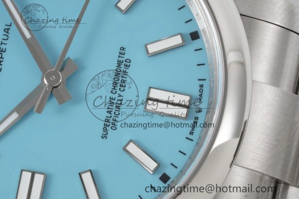 Snug Oyster Perpetual 41mm 124300 KING 1:1 Best Edition 904L Steel Tiffany Blue Dial on SS Bracelet VR 2078
