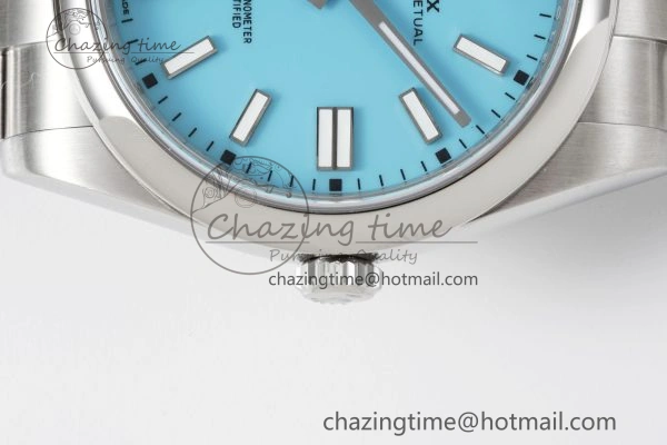 Snug Oyster Perpetual 41mm 124300 KING 1:1 Best Edition 904L Steel Tiffany Blue Dial on SS Bracelet VR 2078
