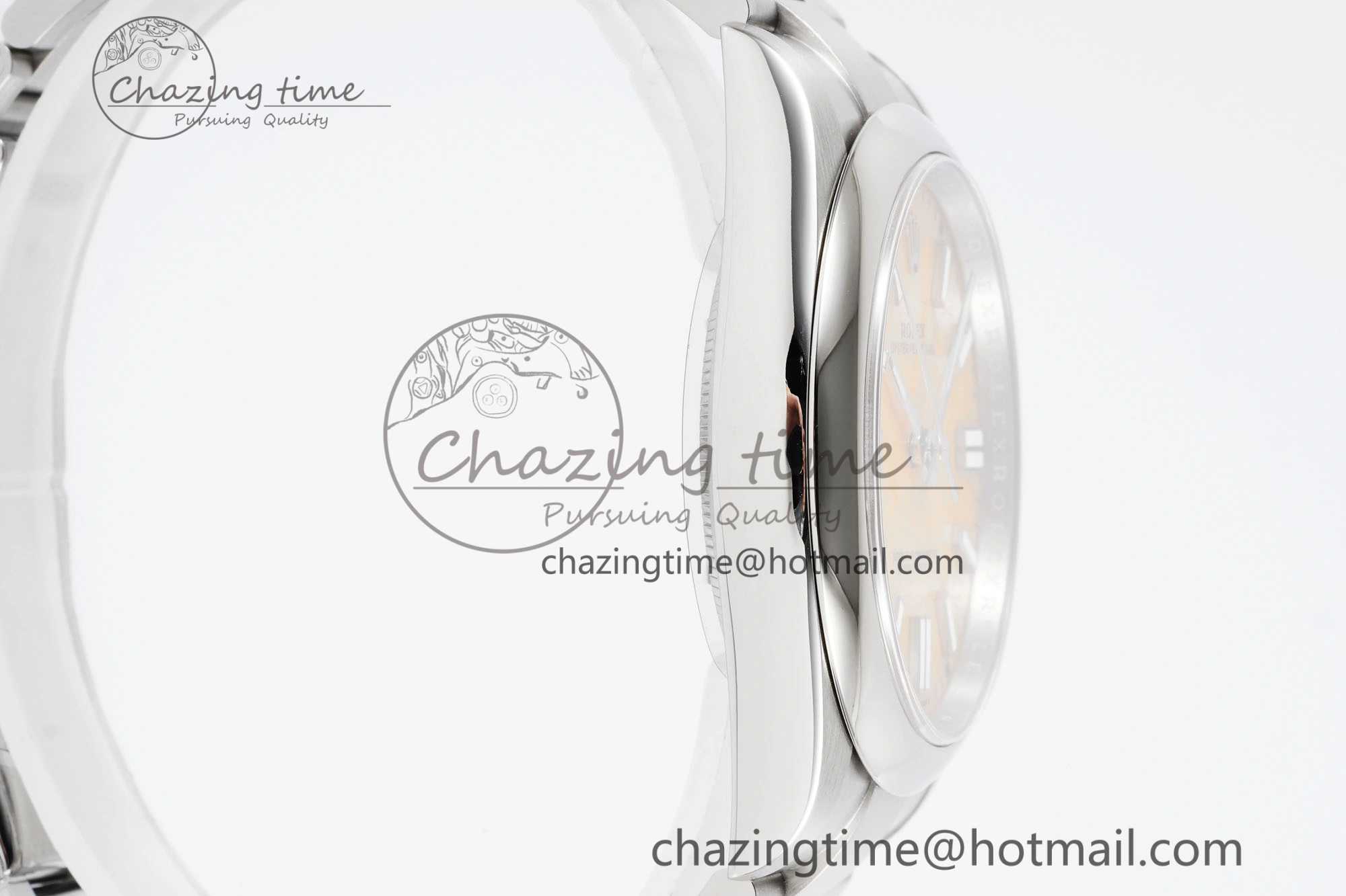 Oyster Perpetual 41mm 124300 KING 1:1 Best Edition 904L Steel Yellow Dial on SS Bracelet VR Stretchable 2076