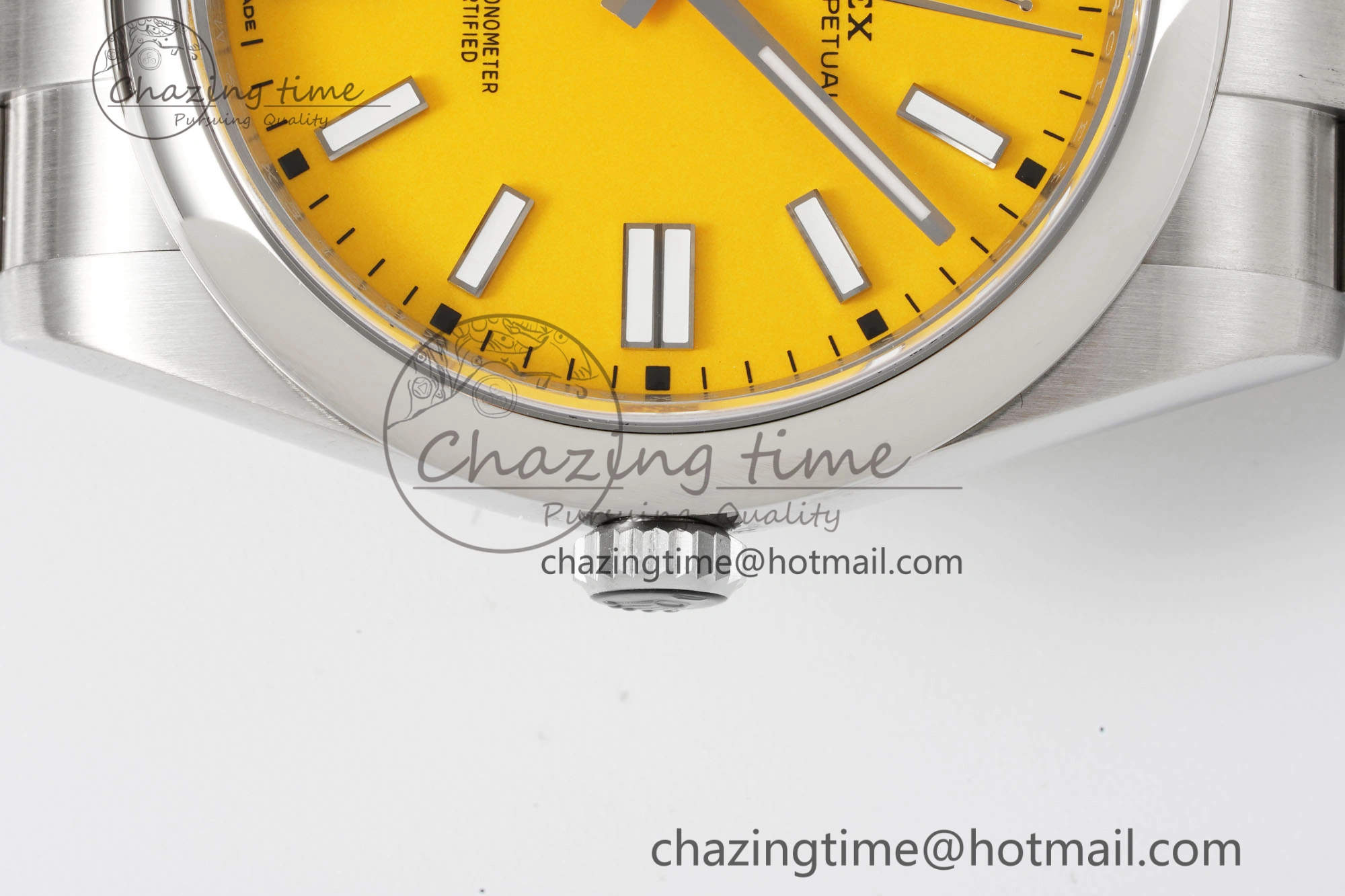 Oyster Perpetual 41mm 124300 KING 1:1 Best Edition 904L Steel Yellow Dial on SS Bracelet VR Stretchable 2076