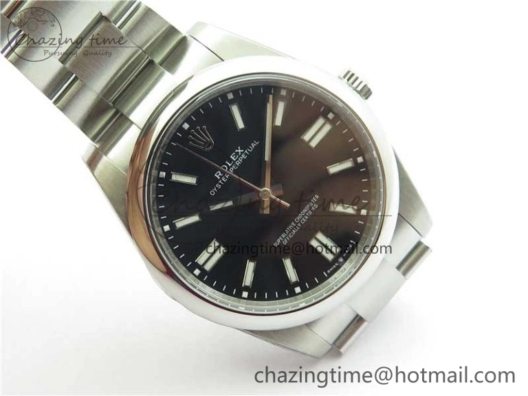 Oyster Perpetual 41mm 124300 ROF 1:1 Best Edition 904L Steel Black Dial on SS Bracelet A Vibrant 2669