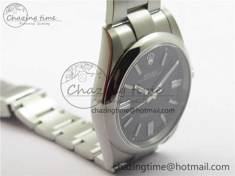 Oyster Perpetual 41mm 124300 ROF 1:1 Best Edition 904L Steel Black Dial on SS Bracelet A Vibrant 2669
