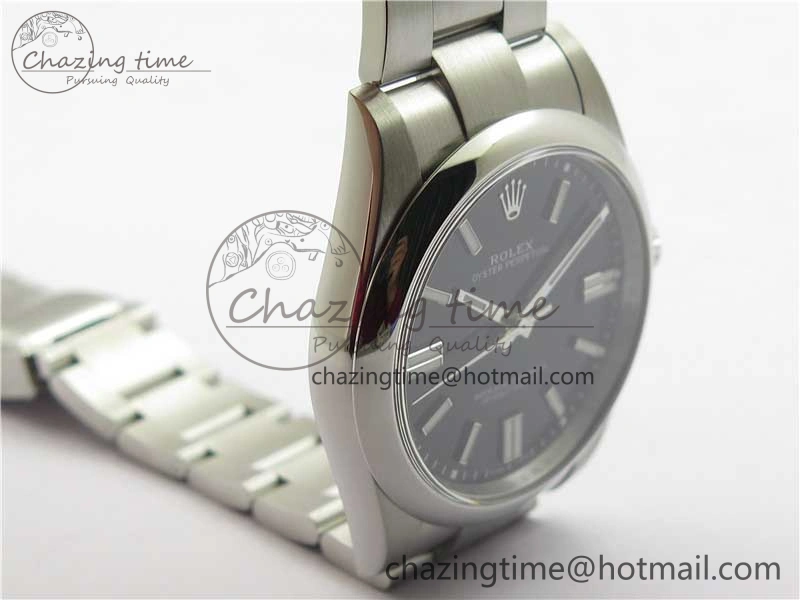 Oyster Perpetual 41mm 124300 ROF 1:1 Best Edition 904L Steel Black Dial on SS Bracelet A Vibrant 2669