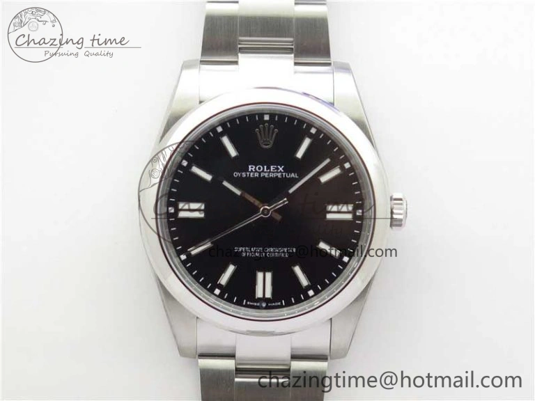 Oyster Perpetual 41mm 124300 ROF 1:1 Best Edition 904L Steel Black Dial on SS Bracelet A Vibrant 2669