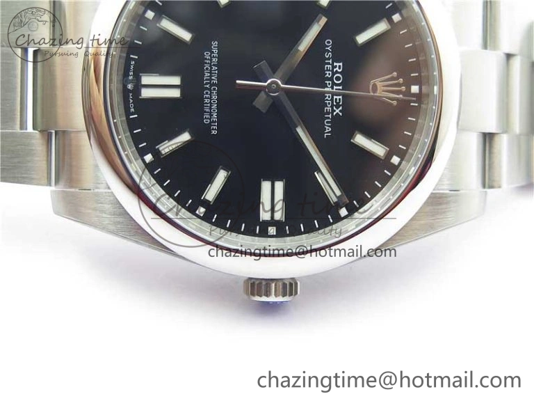 Oyster Perpetual 41mm 124300 ROF 1:1 Best Edition 904L Steel Black Dial on SS Bracelet A Vibrant 2669