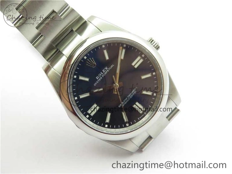 Resilient Oyster Perpetual 41mm 124300 ROF 1:1 Best Edition 904L Steel Dark Blue Dial on SS Bracelet A 2666