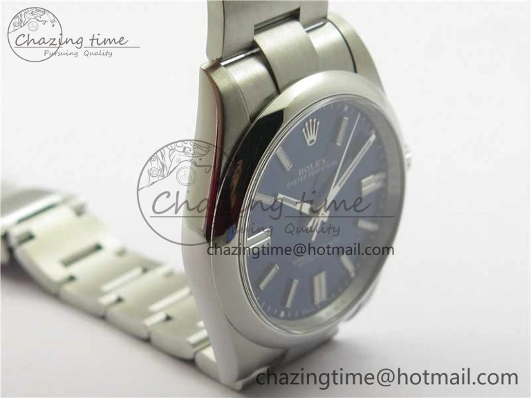 Resilient Oyster Perpetual 41mm 124300 ROF 1:1 Best Edition 904L Steel Dark Blue Dial on SS Bracelet A 2666