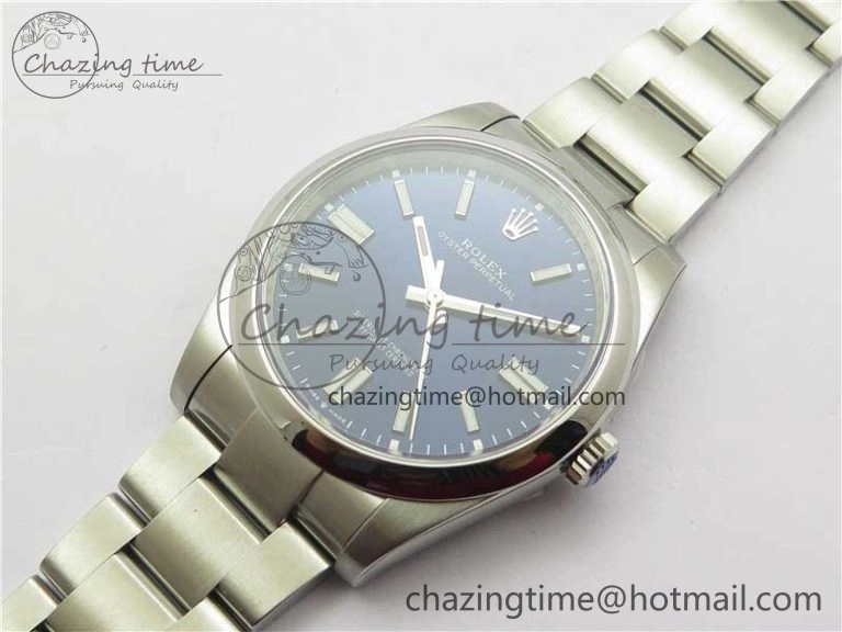 Resilient Oyster Perpetual 41mm 124300 ROF 1:1 Best Edition 904L Steel Dark Blue Dial on SS Bracelet A 2666