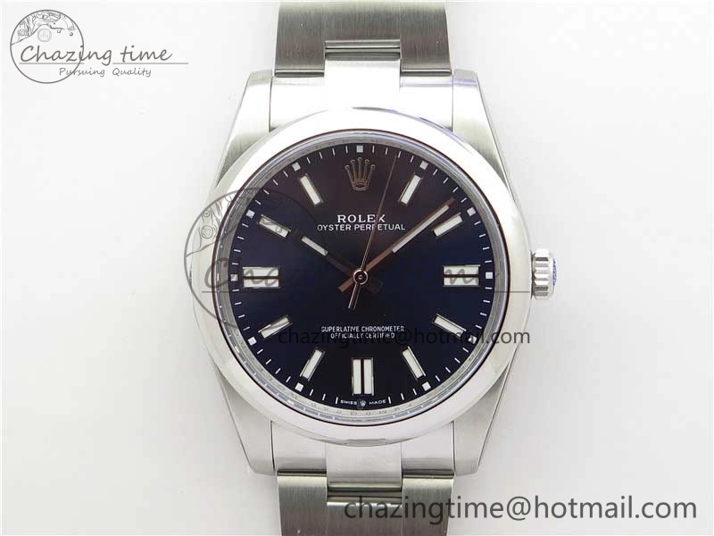 Resilient Oyster Perpetual 41mm 124300 ROF 1:1 Best Edition 904L Steel Dark Blue Dial on SS Bracelet A 2666
