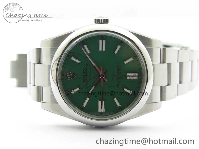 OdorResistant Oyster Perpetual 41mm 124300 ROF 1:1 Best Edition 904L Steel Green Dial on SS Bracelet A 2664