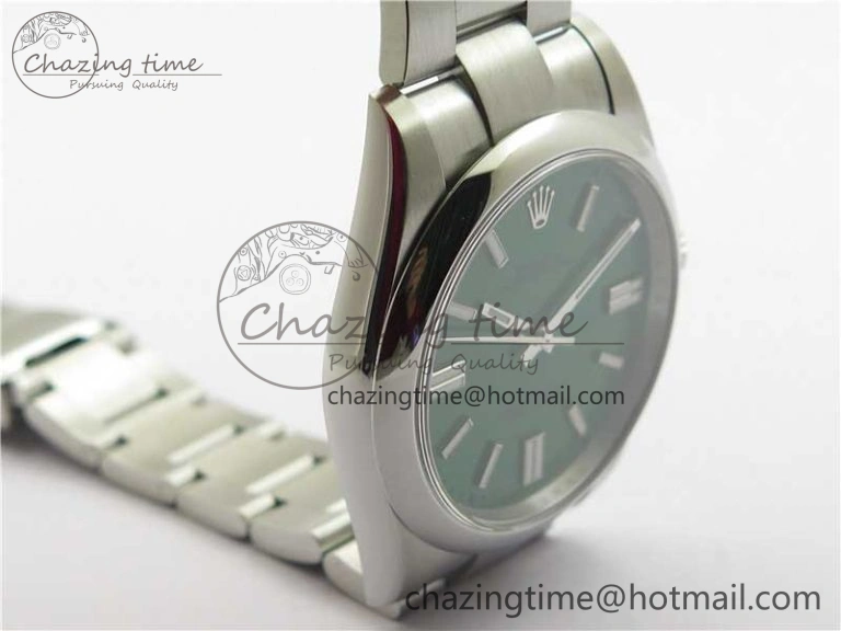 OdorResistant Oyster Perpetual 41mm 124300 ROF 1:1 Best Edition 904L Steel Green Dial on SS Bracelet A 2664