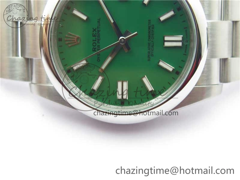 OdorResistant Oyster Perpetual 41mm 124300 ROF 1:1 Best Edition 904L Steel Green Dial on SS Bracelet A 2664