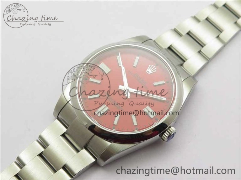 Sustainable Oyster Perpetual 41mm 124300 ROF 1:1 Best Edition 904L Steel Red Dial on SS Bracelet A 2668
