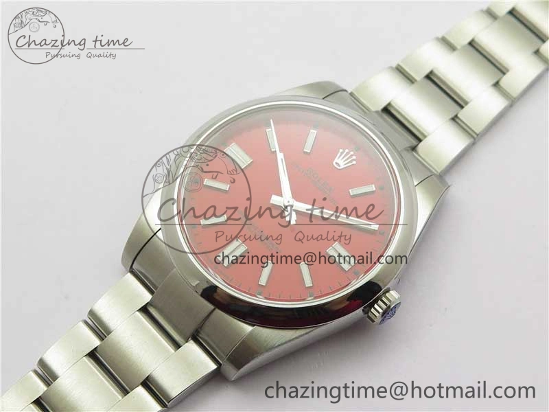 Sustainable Oyster Perpetual 41mm 124300 ROF 1:1 Best Edition 904L Steel Red Dial on SS Bracelet A 2668