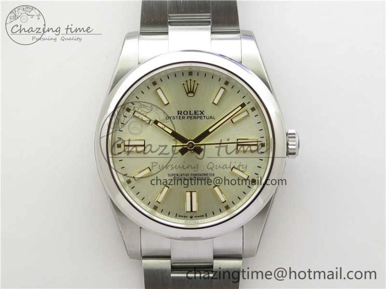 Oyster Perpetual 41mm 124300 ROF 1:1 Best Edition 904L Steel Silver Dial on SS Bracelet A Casual 2665