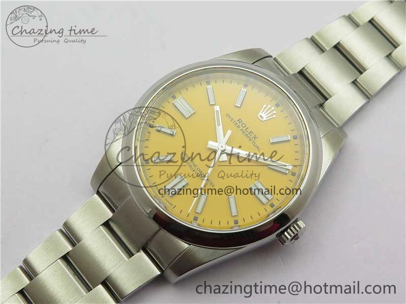 Oyster Perpetual 41mm 124300 ROF 1:1 Best Edition 904L Steel Yellow Dial on SS Bracelet A Youthful 2667