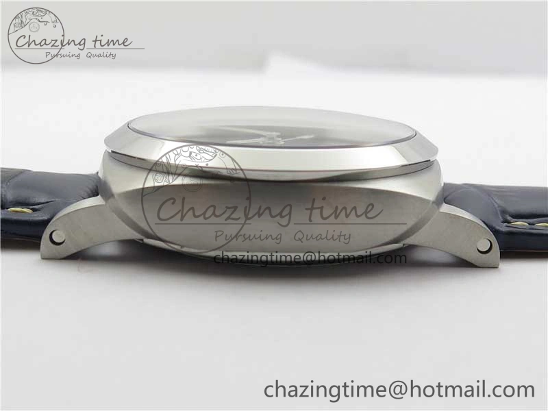 OdorResistant PAM 1033 44mm VSF 1:1 Best Edition Blue Dial on Blue Leather Strap P.9001 Super Clone 8389