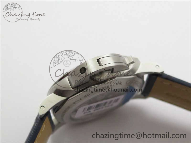 OdorResistant PAM 1033 44mm VSF 1:1 Best Edition Blue Dial on Blue Leather Strap P.9001 Super Clone 8389