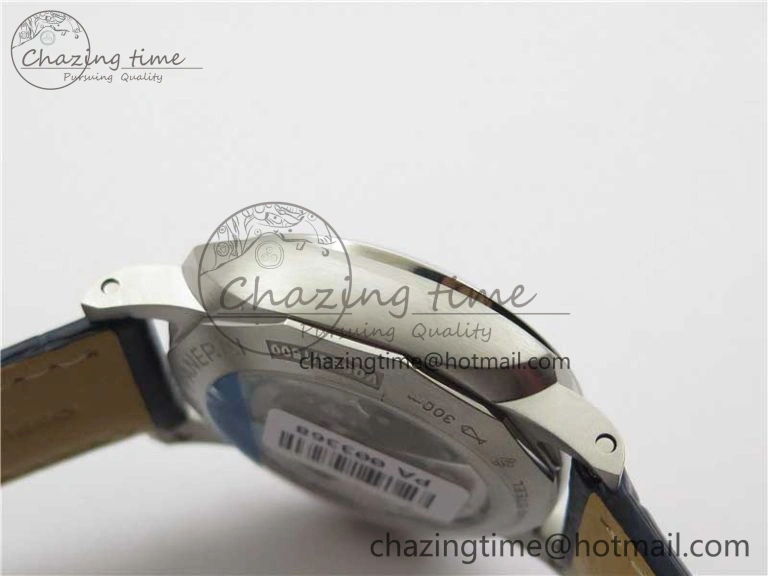 OdorResistant PAM 1033 44mm VSF 1:1 Best Edition Blue Dial on Blue Leather Strap P.9001 Super Clone 8389