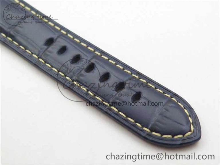 OdorResistant PAM 1033 44mm VSF 1:1 Best Edition Blue Dial on Blue Leather Strap P.9001 Super Clone 8389